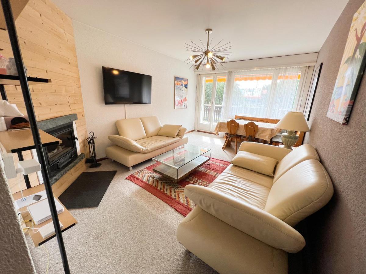 Bel Appartement 3 Pieces Au Pied Des Pistes De Ski Crans-Montana Exteriér fotografie