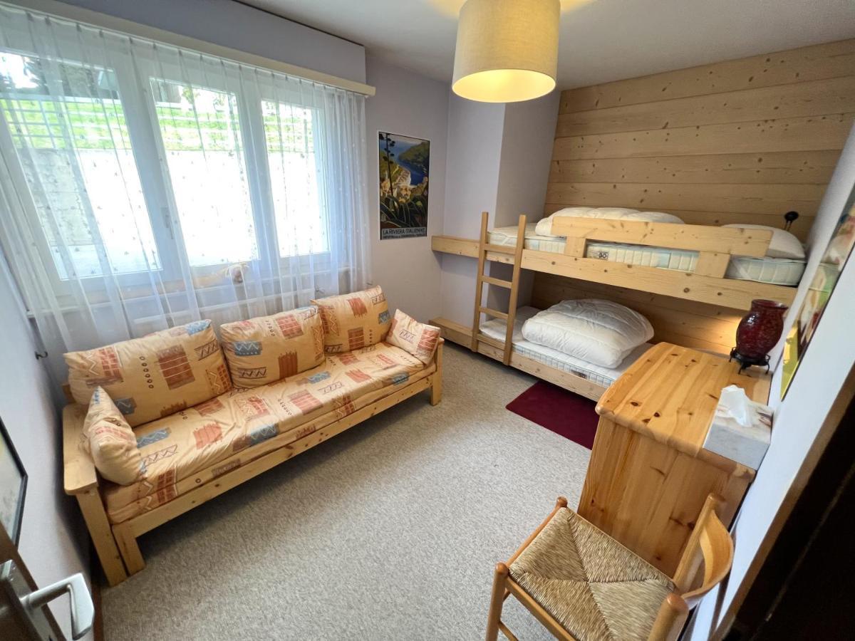 Bel Appartement 3 Pieces Au Pied Des Pistes De Ski Crans-Montana Exteriér fotografie